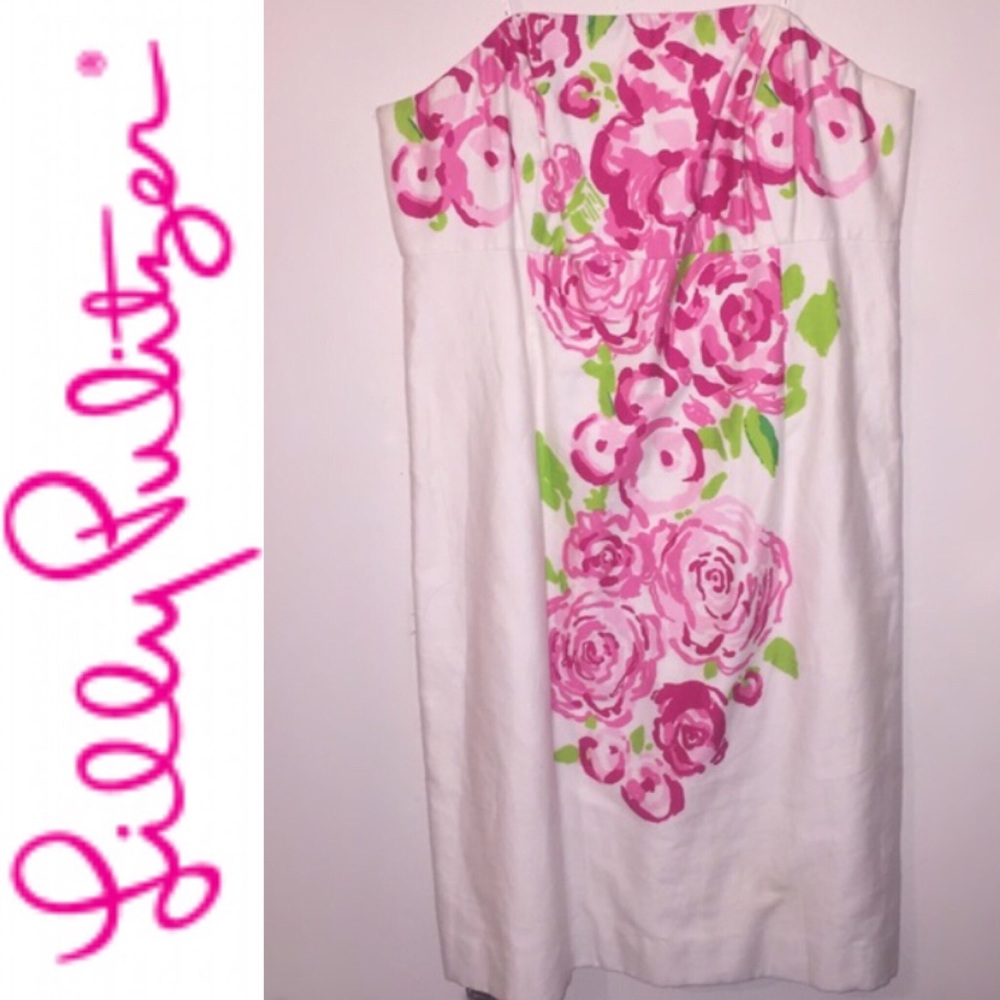 💕🌷Strapless Lilly Pulitzer Dress🌷💕 - Picture 2 of 4