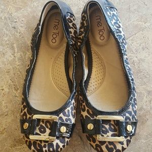 Mee Too cheetah print flats. Used once. Excellent