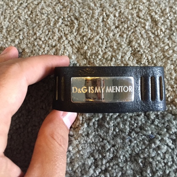 D&G is my Mentor black leather cuff. - Picture 1 of 4