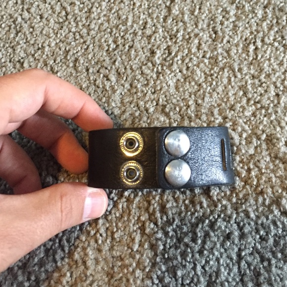 D&G is my Mentor black leather cuff. - Picture 2 of 4
