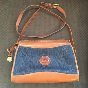 Vintage Dooney & Bourke - black & camel with gold.