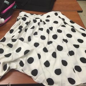 50s esque polka dot skirt