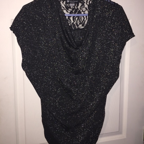 Black sparkly top