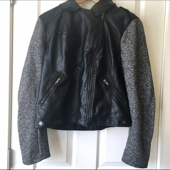 Plus Size Pleather Jacket
