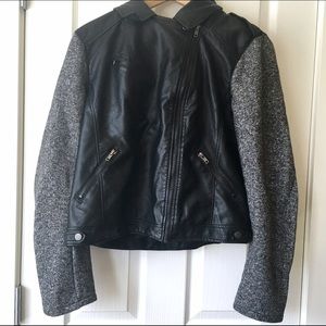 Plus Size Pleather Jacket