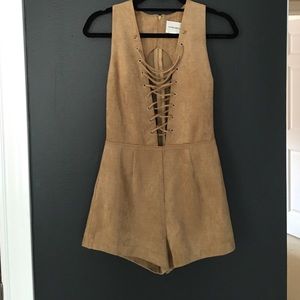 Cute sued romper