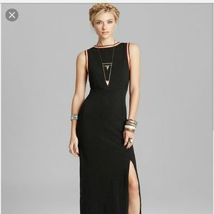 [Like New] Free People Sabrina Black Maxi Dress