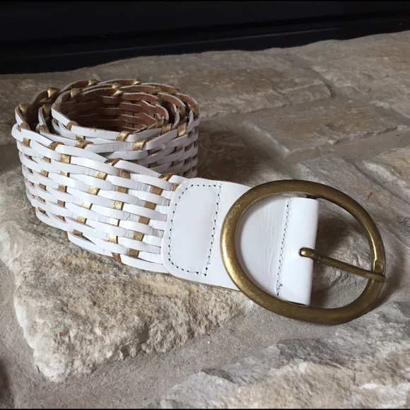 White + Gold belt
