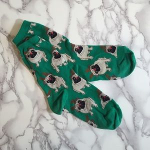 Holiday Pug Socks