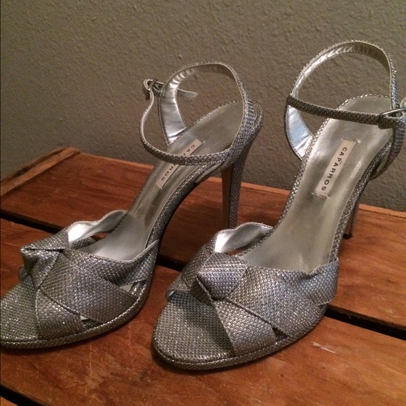 STUNNING silver heels! Ready for special occasions