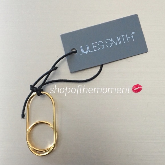 💰Jules Smith ♛ Safety Pin 2 Finger Knuckle Ring ♛ - Picture 5 of 8