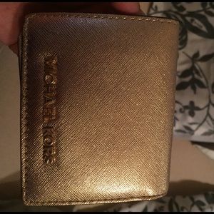 Michael Kors gold wallet