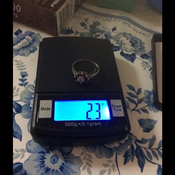 ON SALE 14K WHITE GOLD DIAMOND & RUBY RING VINTAGE - Picture 2 of 4