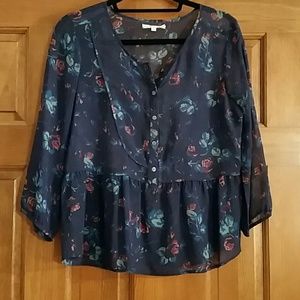 Madewell Floral Print Blouse