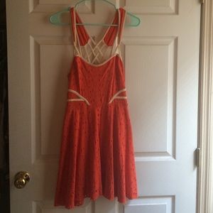 Free People Orange/Red dress