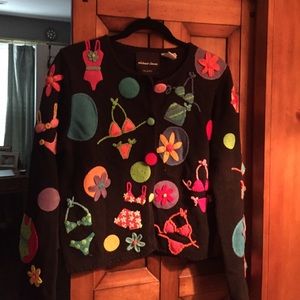 Michael Simon beach theme sweater