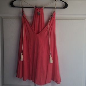 Pink racer back ecoté tank!