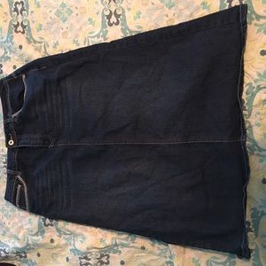 Blue jean skirt