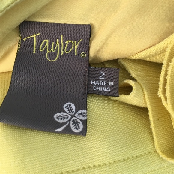 Yellow dress by Taylor - small - Picture 4 of 4