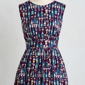 Emily and Fin Purple A-line sleeveless dress