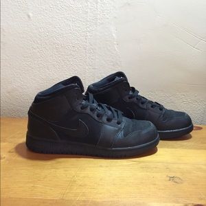 Black Nike Air Jordans