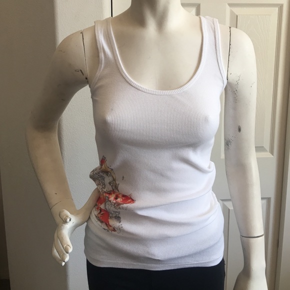 New Eco-centric 1x1 rib tank w/koi print. - Picture 4 of 4