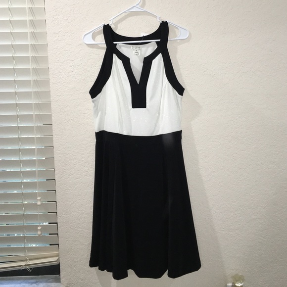 Black and White Cocktail Dress