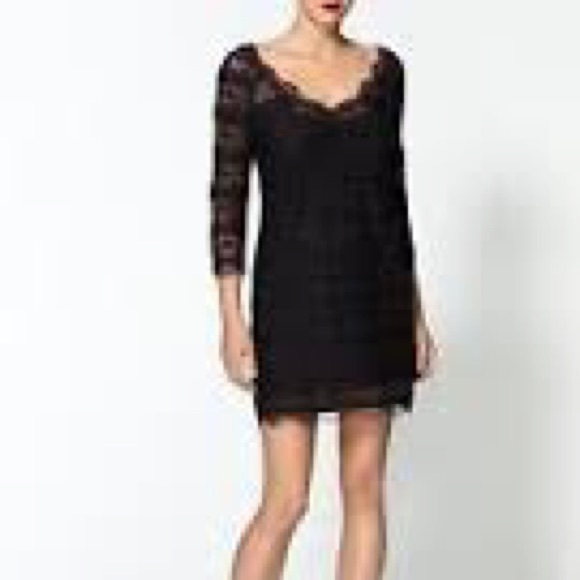Joie Black lace dress - Picture 4 of 4