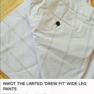 The limited wide leg pants. Drew fit.