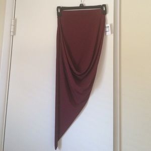 Charlotte Russe burgundy skirt