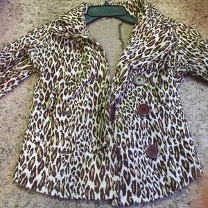 Cheetah Print Blazer