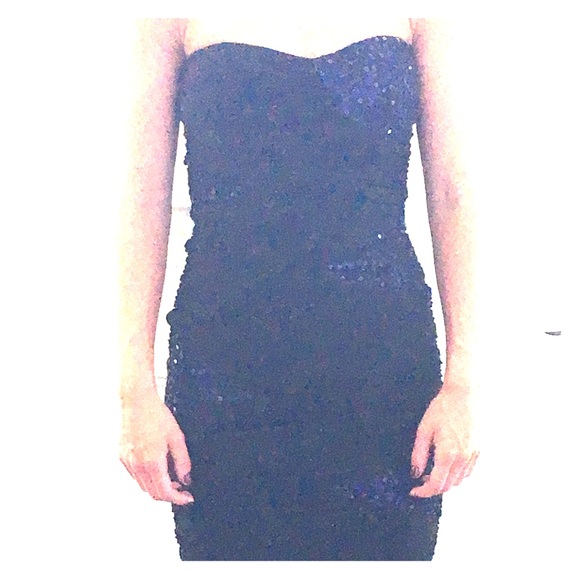 Little black and clue short formal dress
