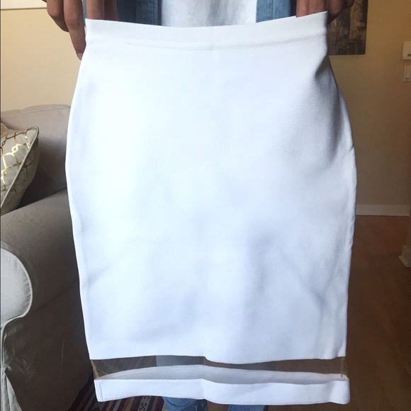 Vicedomini White Knee-length Skirt - Picture 2 of 2