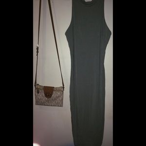 Greenish olive dress