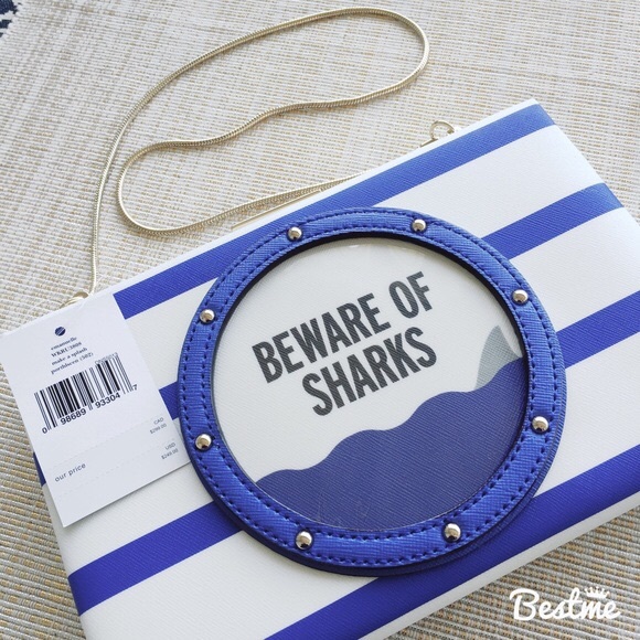⛵️kate spade Preppy Summer Shark Clutch - Picture 4 of 4