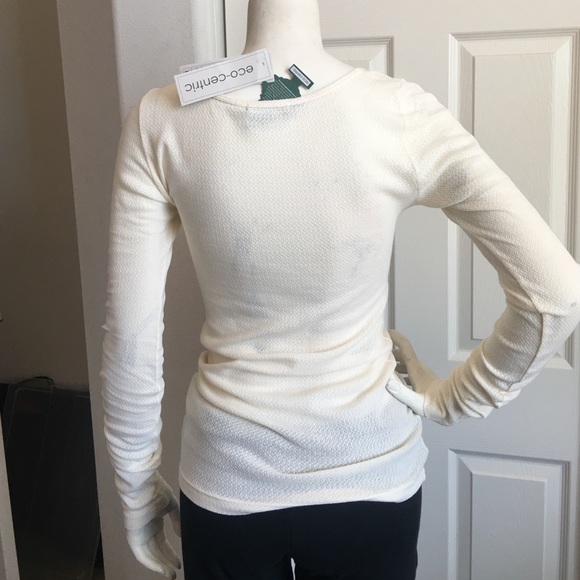 Eco-centric LS Ballet Neck Top-Bright Poppies - Picture 3 of 4