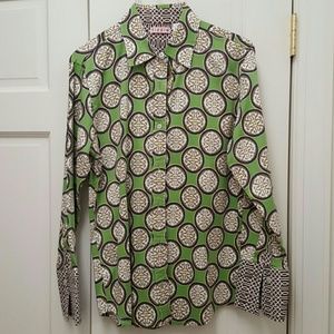 Long sleeve Cotton patterned top