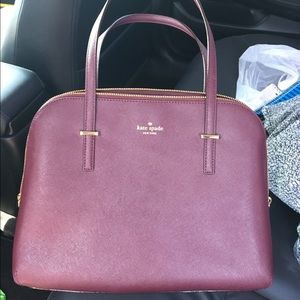 Kate Spade maroon handbag