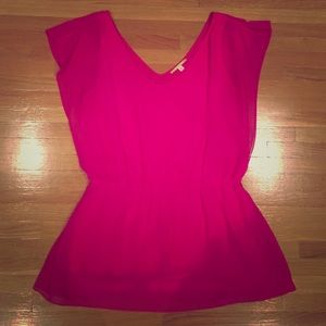 Gianni Bini hot pink peplum