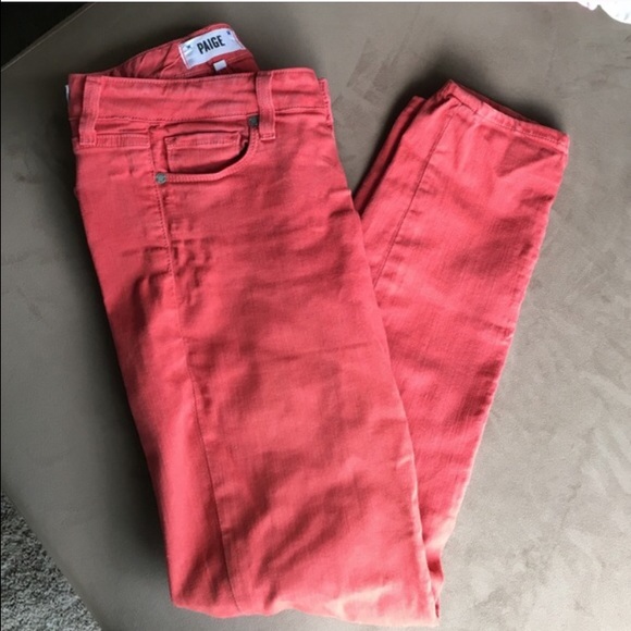 🚫SOLD on Ⓜ️🚫 Paige Denim Jeans Red - Picture 4 of 4