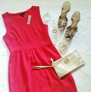 J Crew red summer dress