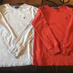 2 Boys Polo long sleeve tees