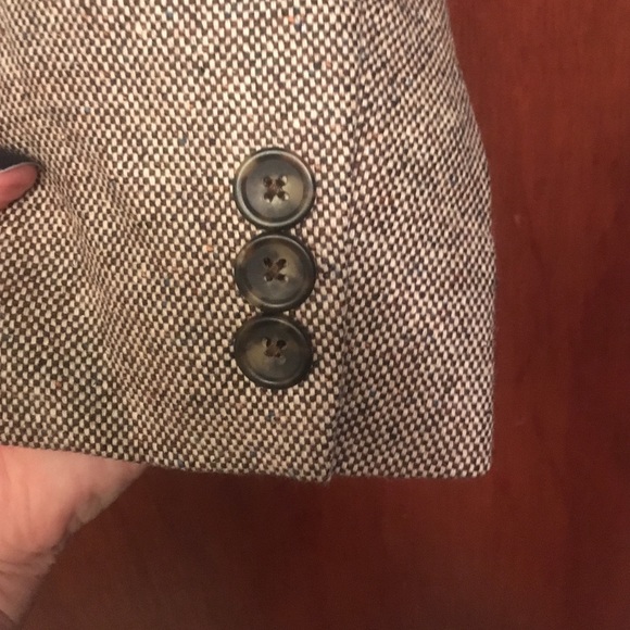 Banana Republic Brown tweed, classic suit style blazer - Picture 3 of 4