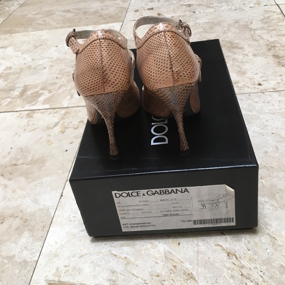 Dolce & Gabbana Decolette Ayers Biscotto Heels - Picture 3 of 4