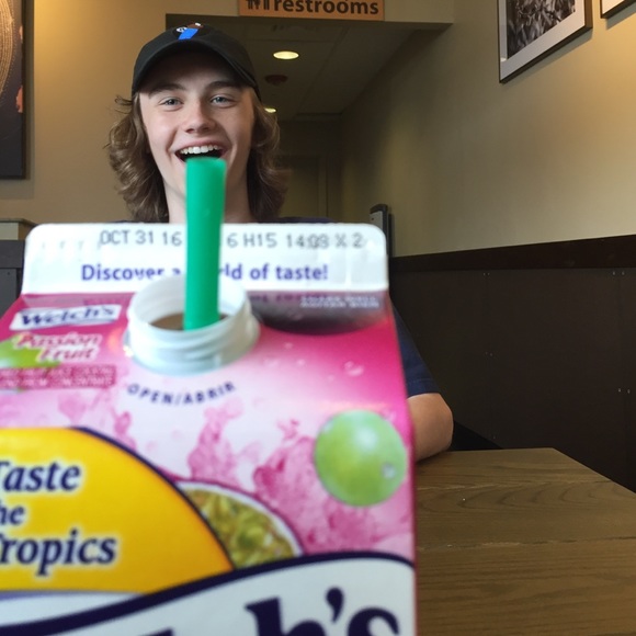 big drink, small friend.