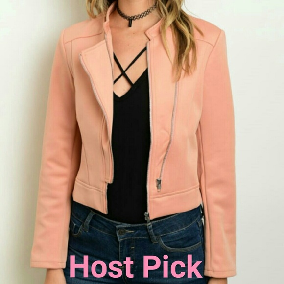 🎉HP🎉 Blush Moto Jacket