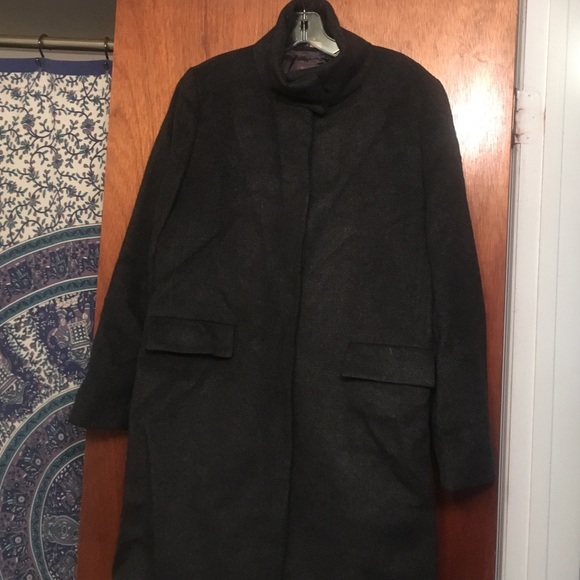 Banana Republic Dark grey wool blend coat - Picture 1 of 4