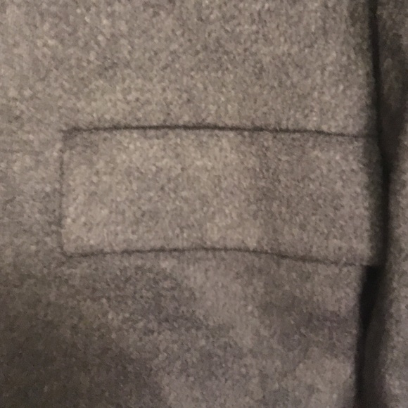 Banana Republic Dark grey wool blend coat - Picture 3 of 4