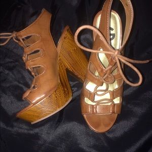 Lace Up Wedges