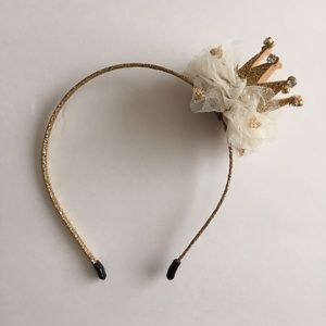 Gold Glitter Crown Headband (from Korea)